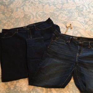Two Pairs of Mossimo Jeggings sz 16